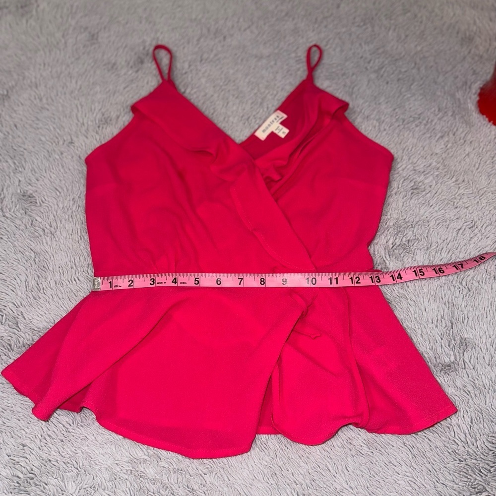 Hot pink babydoll top - Picture 7 of 10